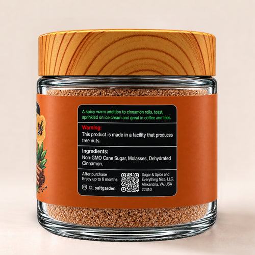 🤎 4oz. Cinnamon Infused Turbinado Sugar